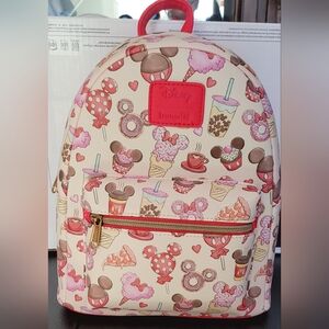 Loungefly Disney Mickey Mouse & Minnie Mouse Treats Mini Backpack